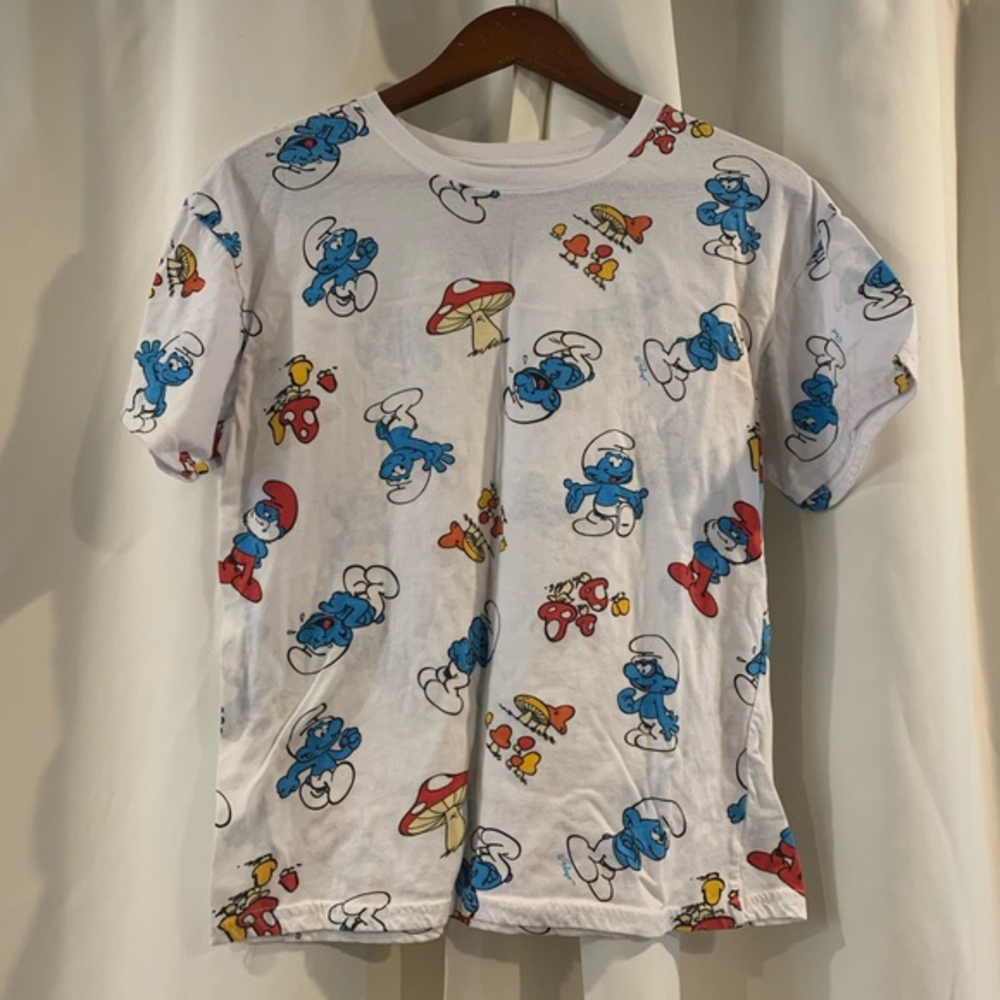 Smurfs Graphic Print T-Shirt Size Medium
